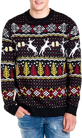 Tipsy Elves Hanukkah Sweaters for Men - Guy’s Ugly Sweaters for The Holidays - Ultra Comfortable with Game Changing Designs